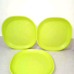 Pack Of 3 Serving Plates - Microwave Safe