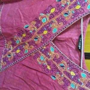 Pink Melange Kurti - Size 36