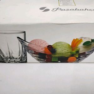 Pasabahce Gift Set - 6pc Glass & 2pc Icecream Bowl