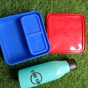 Tiffin And Water Bottle Set For Kids