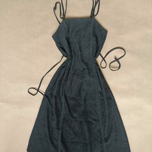 Cordorouy Strap Korean Dress