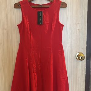 Red Skater Dress From Besiva