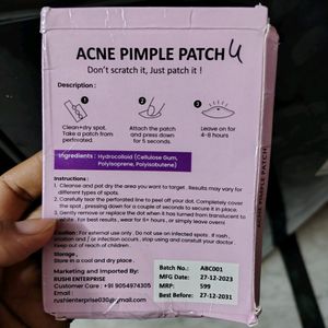 🔥72 acne pimple patches from naurea😍seal packed✅