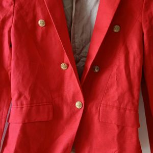 Mango Suit Formal Red Blazer