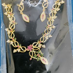 Brass Gold Plated Jewellery Set