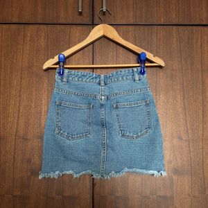 Denim Mini Skirt