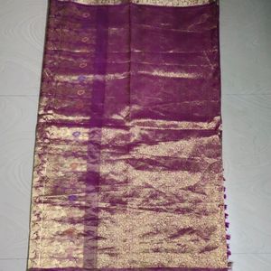 Pink Pure Kanchi Pattu Saree