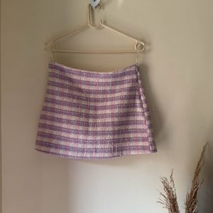 Zara - Gingham Mini Skirt