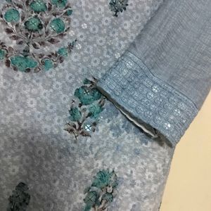 Sky Blue A-line Kurta