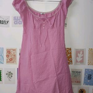 Pink Cottagecore Dress