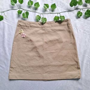 Pinterest inspired beige skirt>>