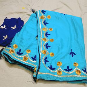 Rajasthani Gota Work Saree