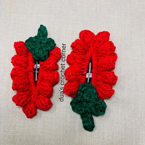 CROCHET GRAPES HAIRCLIP