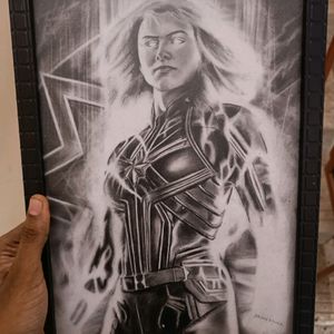 Marvel Pencil Art Sketch With Framing