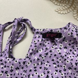 Ginger Purple Floral Top