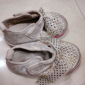 White Party Wear Shoes With Sound