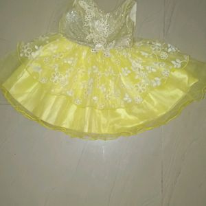 1 Year Girl Yellow Frock