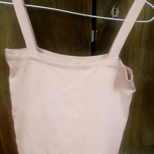 Tank Top Cream Colour With Sequence