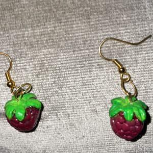 Raspberry Earrings