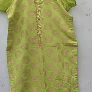 Green Banarsi Suit Plazo Dupatta