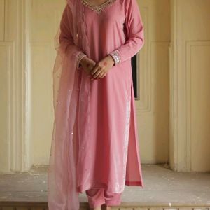 Velvet Kurta Set