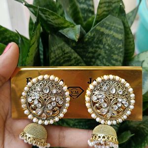 PS 2 Trisha Stylish Party Wear Peacock Jhumka