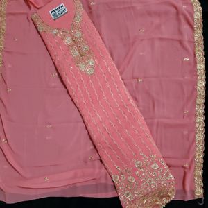 Pakistani Palazzo Semi Stitched Suit