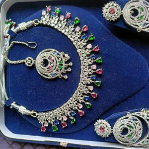 AD Jewellery Set Multi