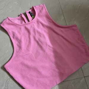 Pink Crop Top