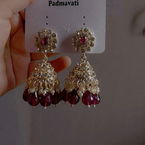 Purple Jhumka