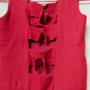 Backless Red Frock