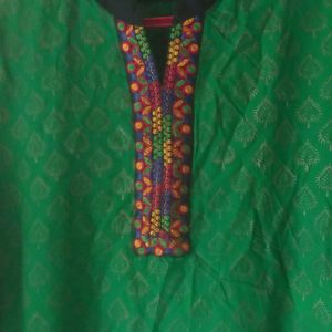 Cotton Green Kurti