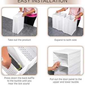 Foldable Storage Organiser Cabinet 6tier