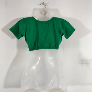 Green Casual Top (Women's)