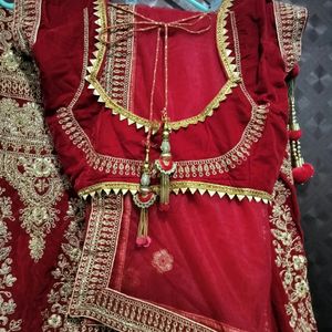 Red Wedding Lehenga Only Used Once