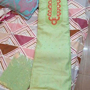 Unstiched Suit Bottom With Dupatta