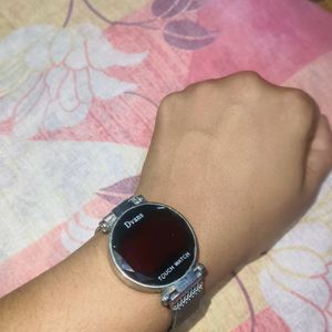 LADIES TOUCH SCREEN STEEL WATCH