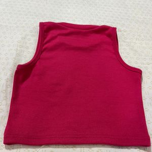 HOT PINK crop Top Women