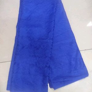 Embroided Net Blue Saree