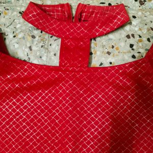 Red Choker Top