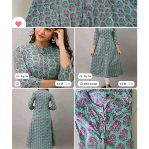 Light Sea Green Kurti