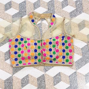 Embroidery Work Blouse Multicolour