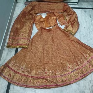 Fully Emroidered Lehnga Choli & Heavy Dupatta