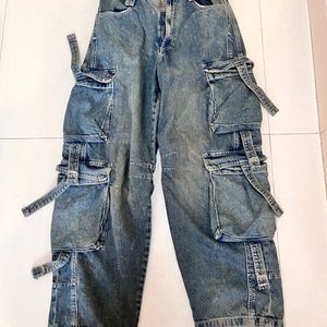 Vintage Denim Cargo ! Size S