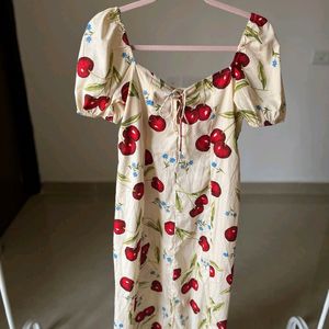 Cherry Print Dress