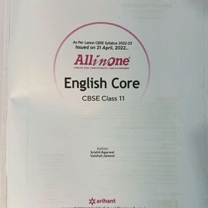 All In One English Core CBSE Class 11