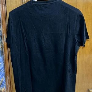 NUON( WESTSIDE) BLACK SLIM FIT TSHIRT