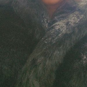reBlack Over Coat Imported Furr High' Quality Bran