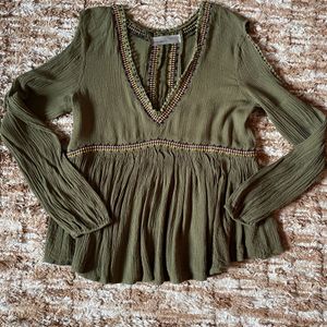 Vero Moda Olive Green Colour Top