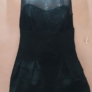 Black Flared Frock Dress